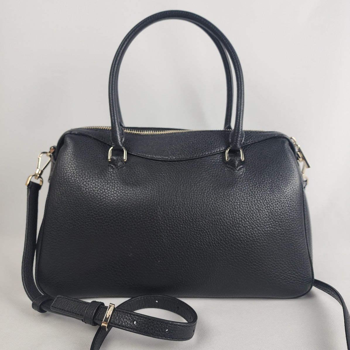 Kate Spade New York Pebbled Leather Black Mimi Satchel