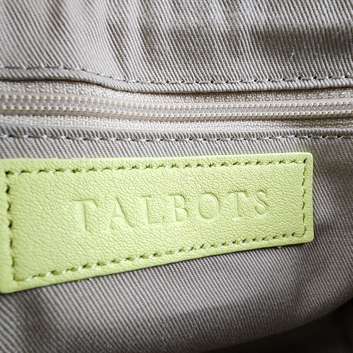 Talbots Neon Yellow Leather Crossbody Purse