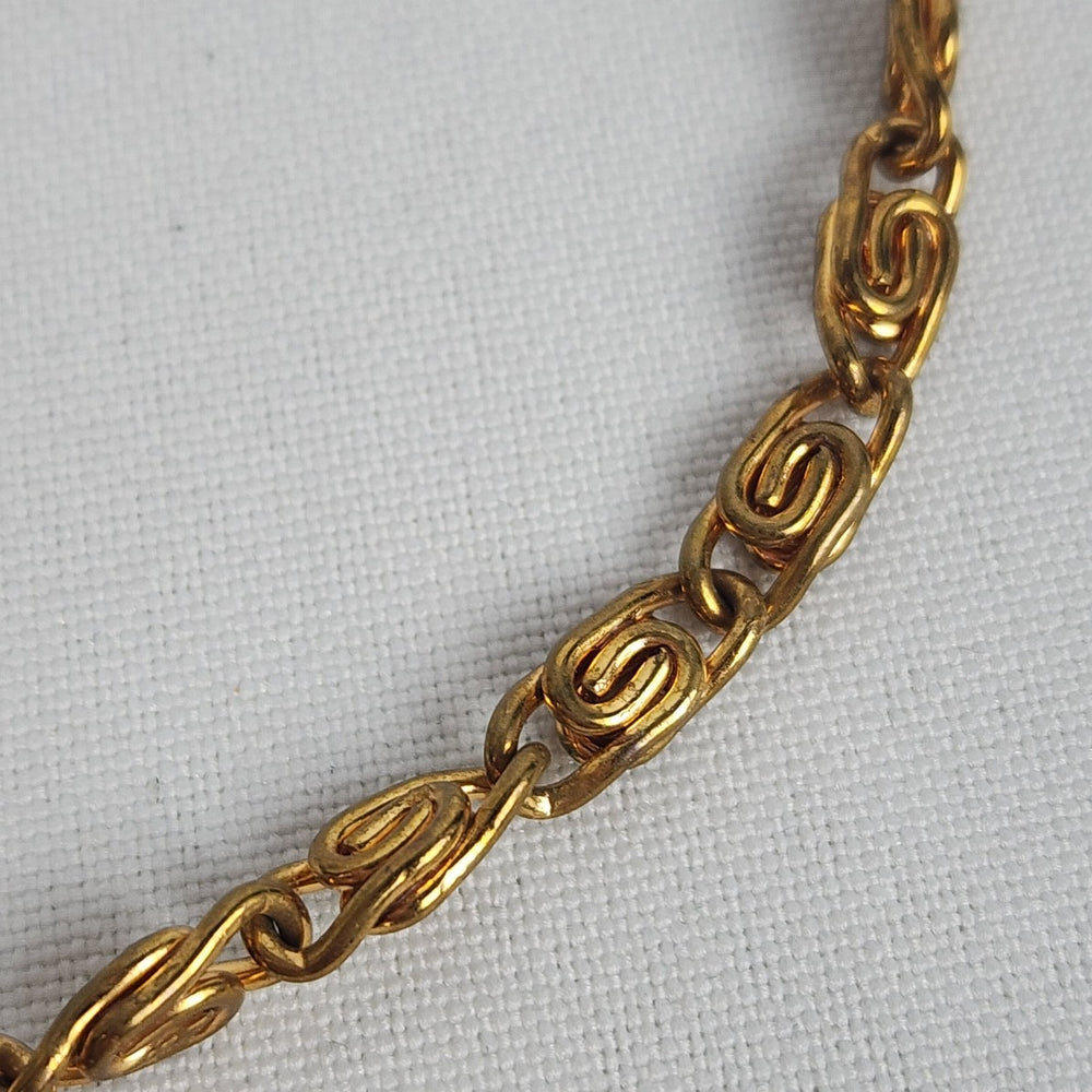 Vintage Brown Tone Chunky Beaded Necklace