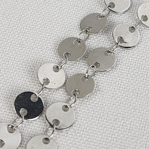 Tocara Silver Chain Link Layered Necklace