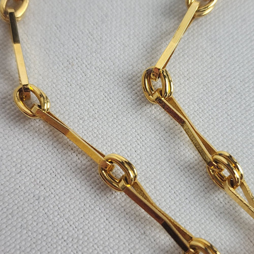 FAC Gold & Silver Tone Crystal Statement Pendant Necklace