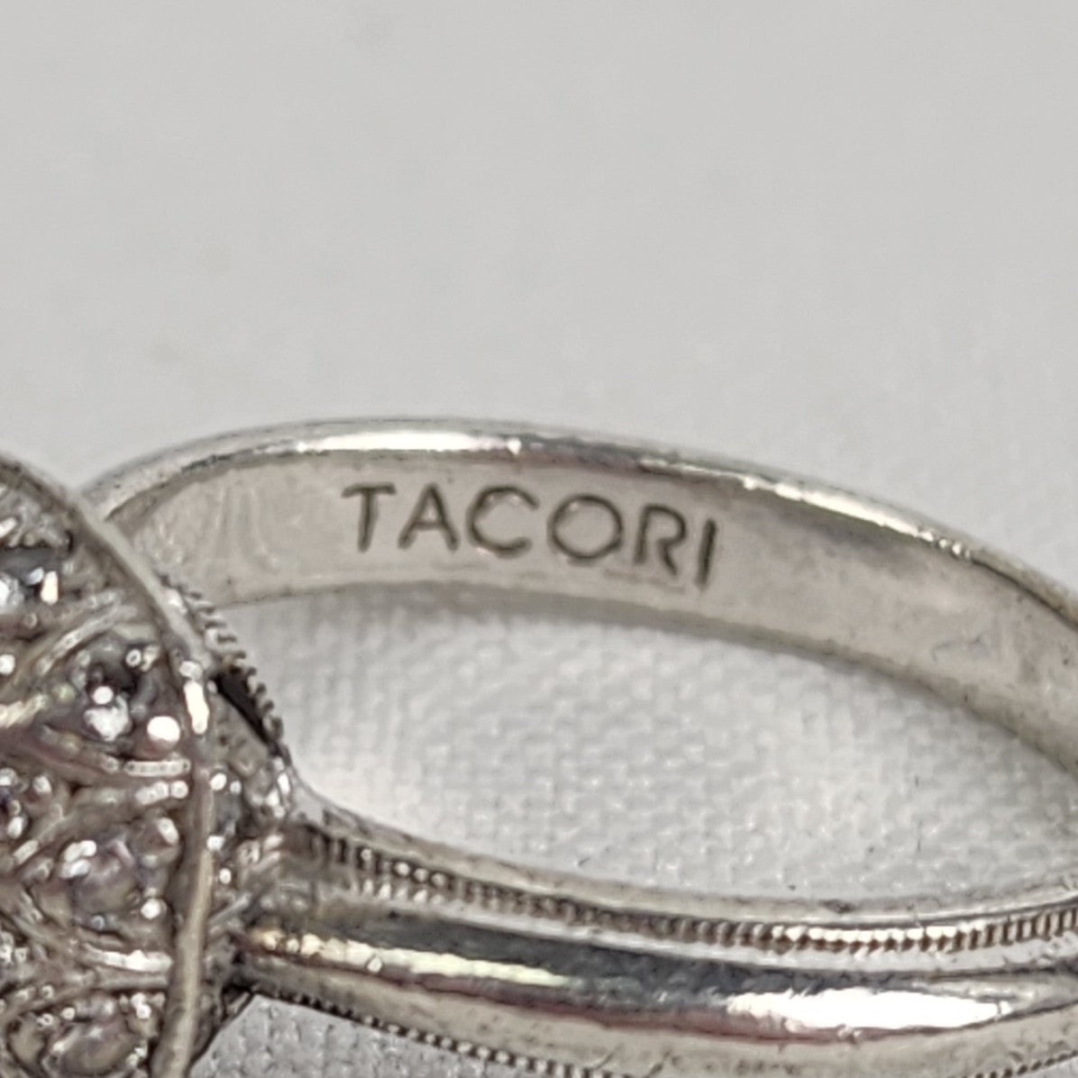 Tacori Z 925 Faux Diamond Ring Size 9