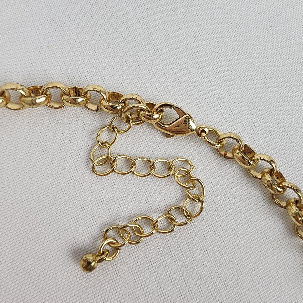 Gold Tone Layered Chain Necklace