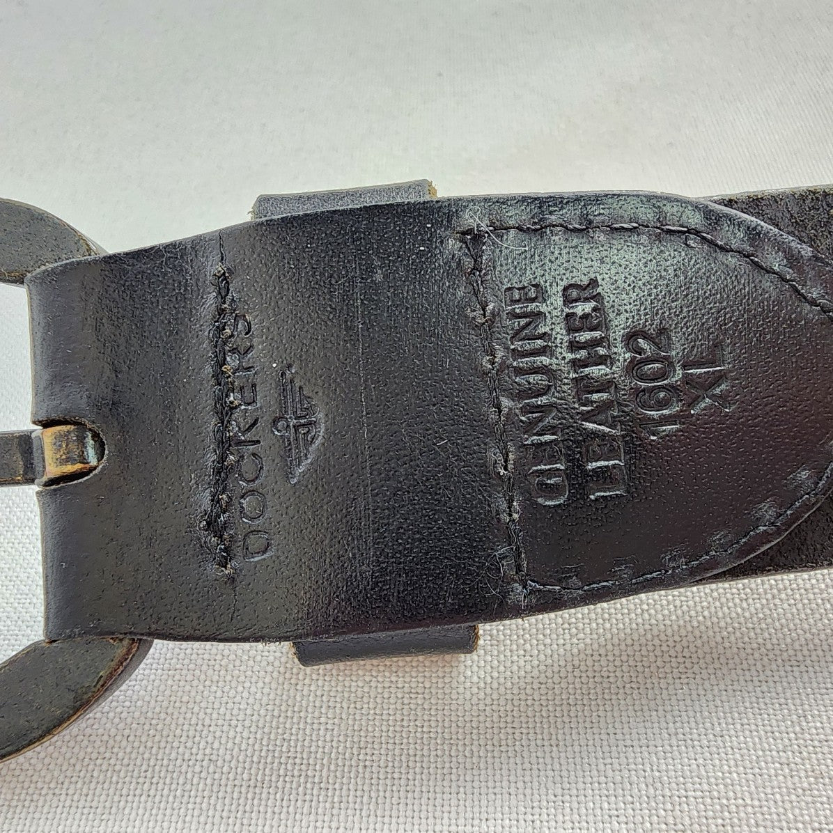 Dockers Black Leather Belt Size XL