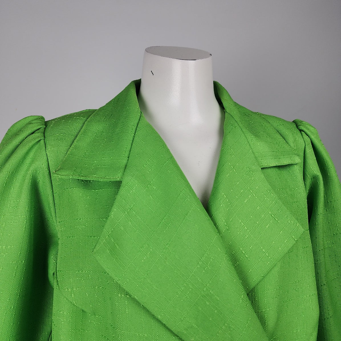 Vintage Green Button Up 3/4 Sleeve Jacket