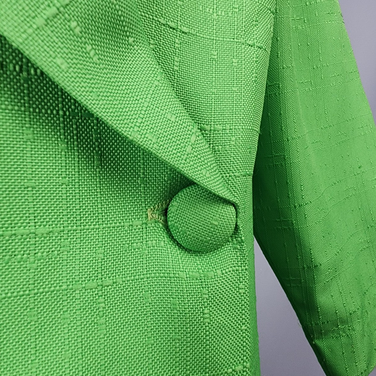 Vintage Green Button Up 3/4 Sleeve Jacket