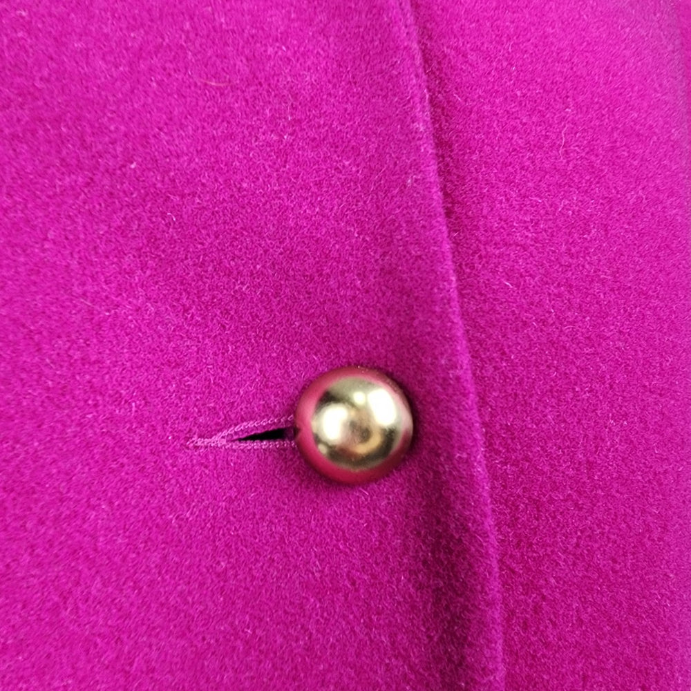 Vintage Tall Girl Fuchsia Button Up Blazer Size L