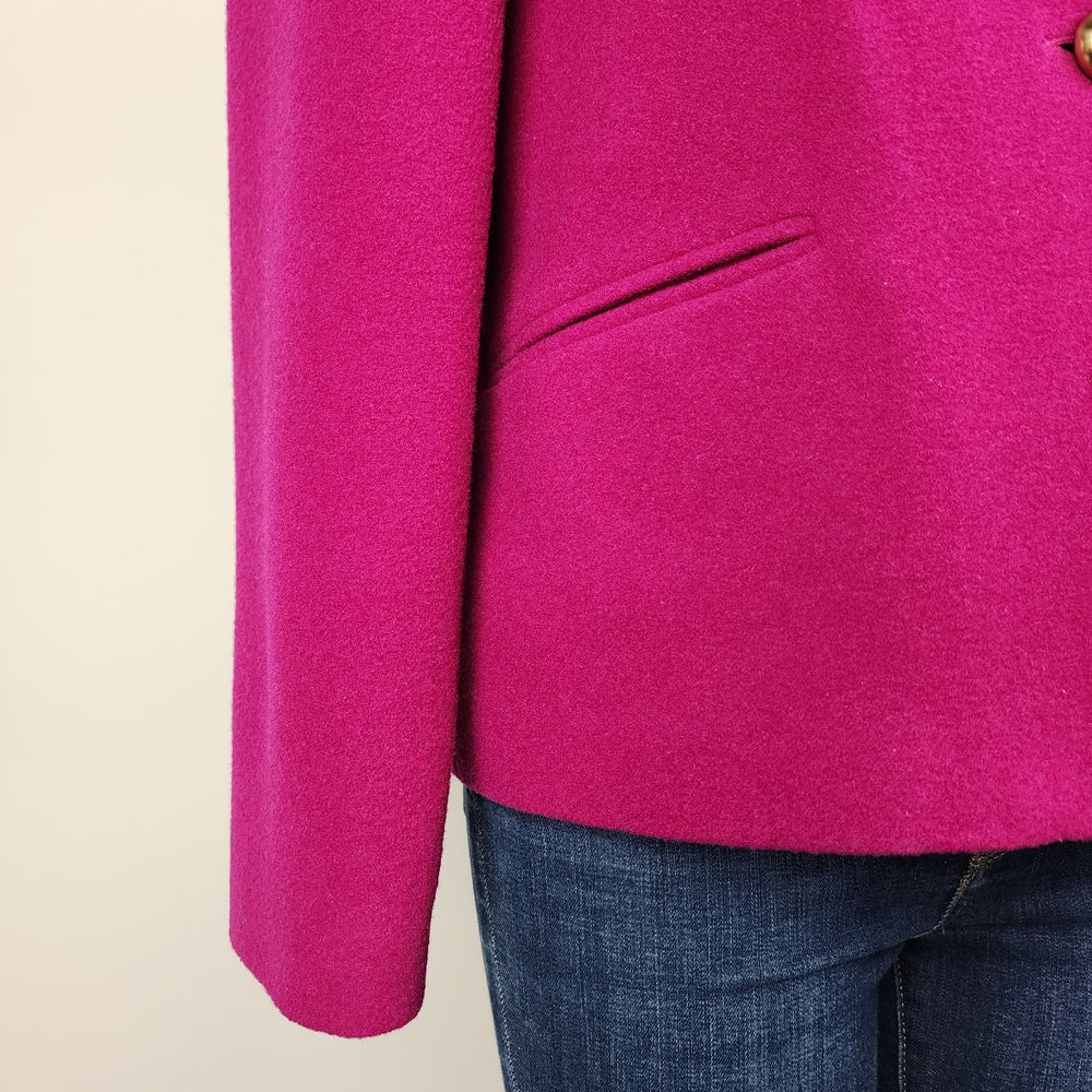 Vintage Tall Girl Fuchsia Button Up Blazer Size L