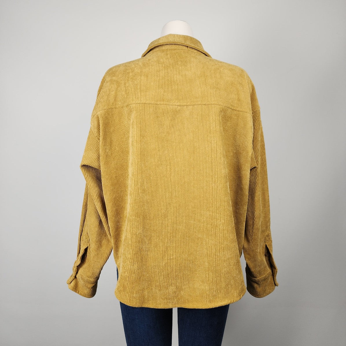 Golden By Elle's Brown Corduroy Button Up Top Size S/M