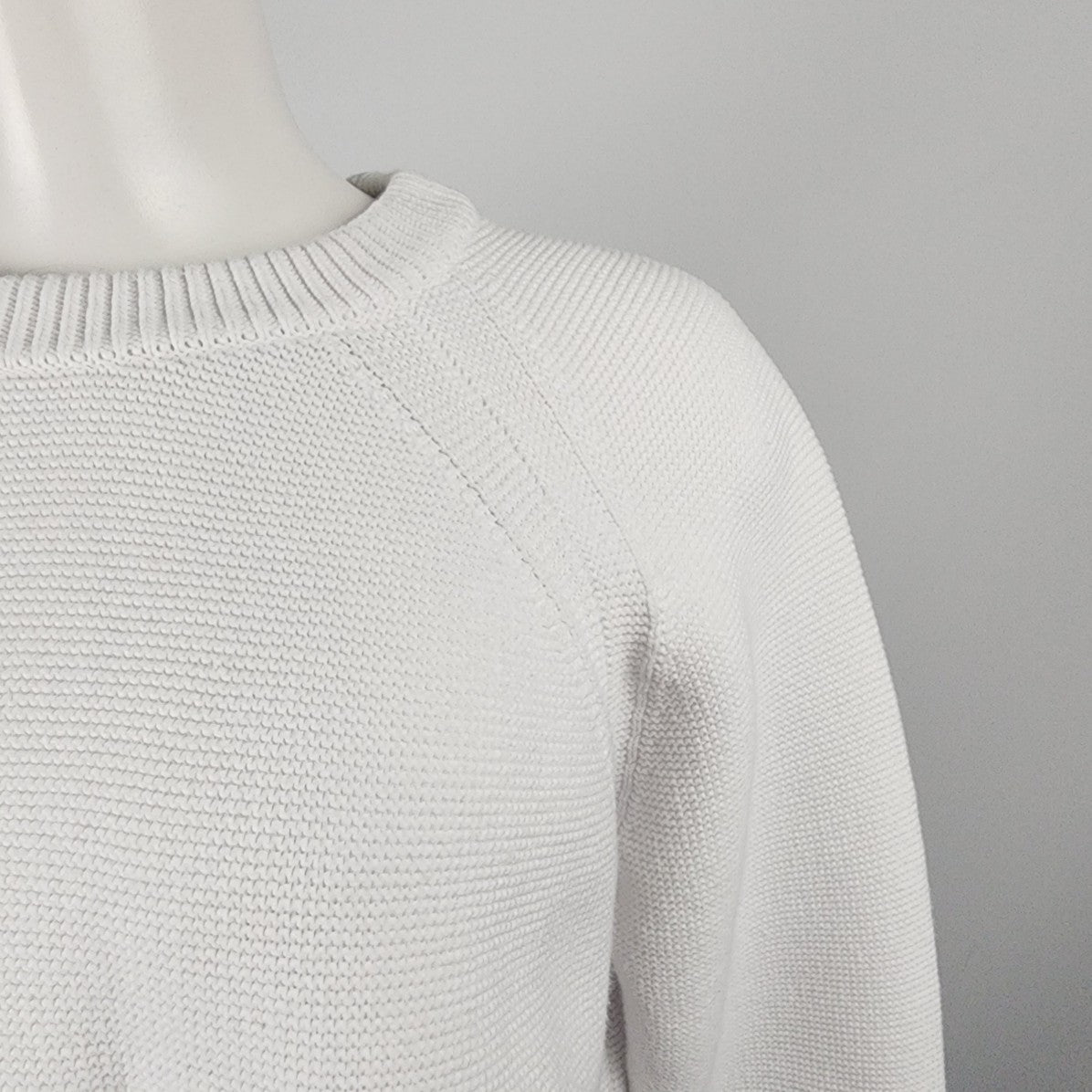 French Connection White Knit Sweater Size M