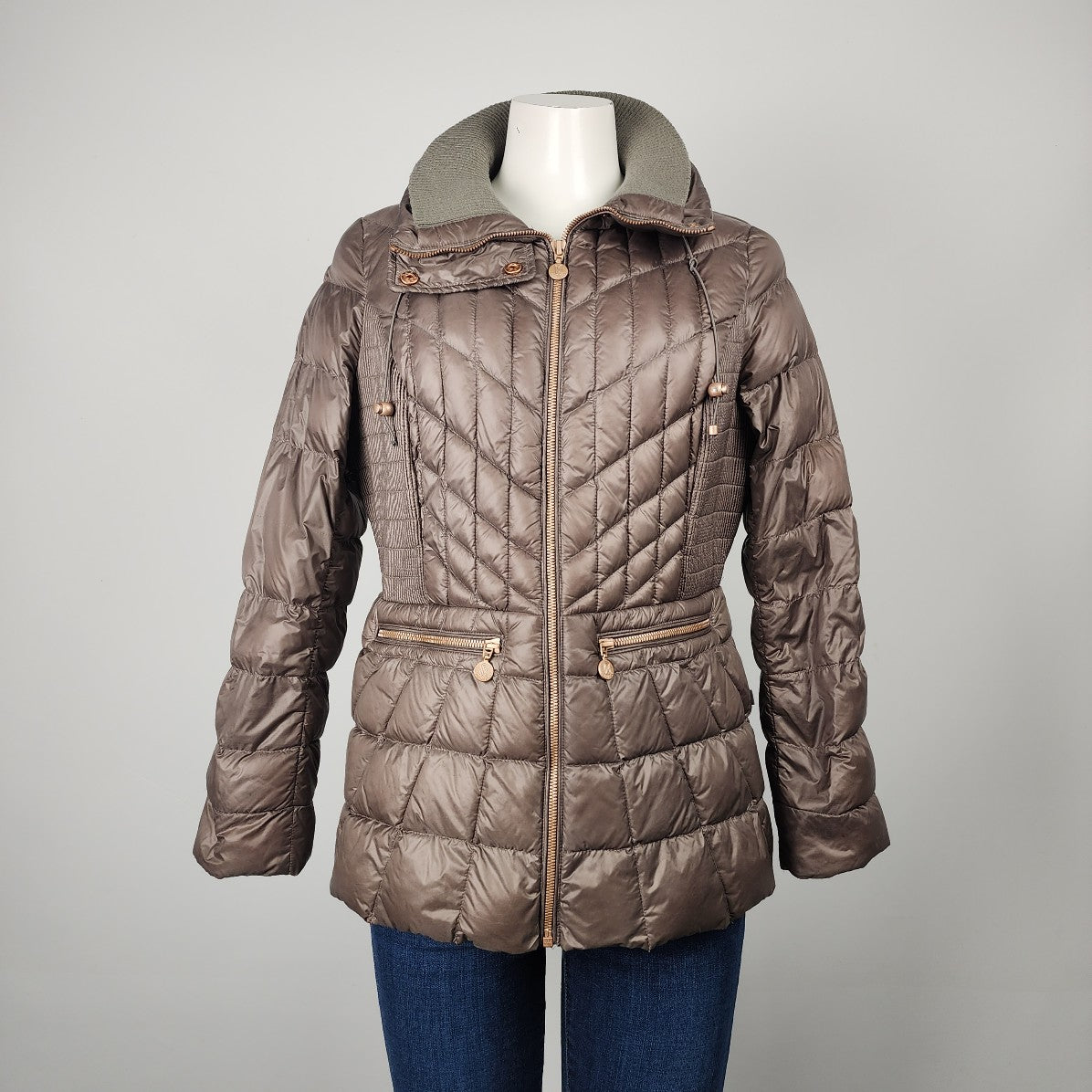 Bernardo Bronze Puffer Jacket Size Petite L