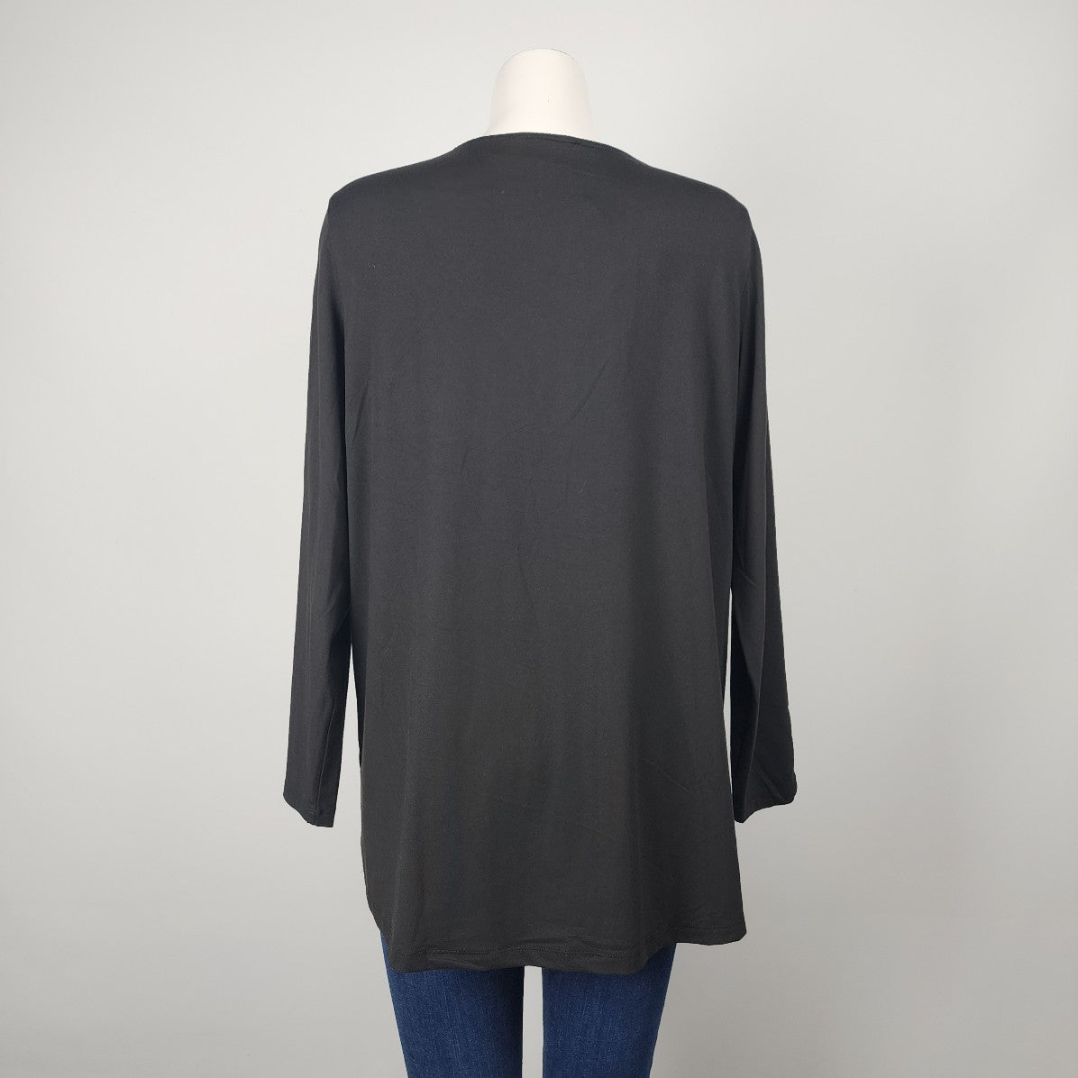 Picadilly Black Long Sleeve Top Size L