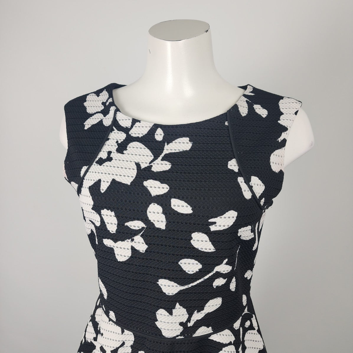 Ricki's Black Floral Fit & Flare Dress Size 4