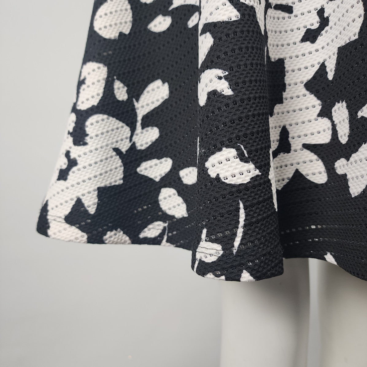 Ricki's Black Floral Fit & Flare Dress Size 4