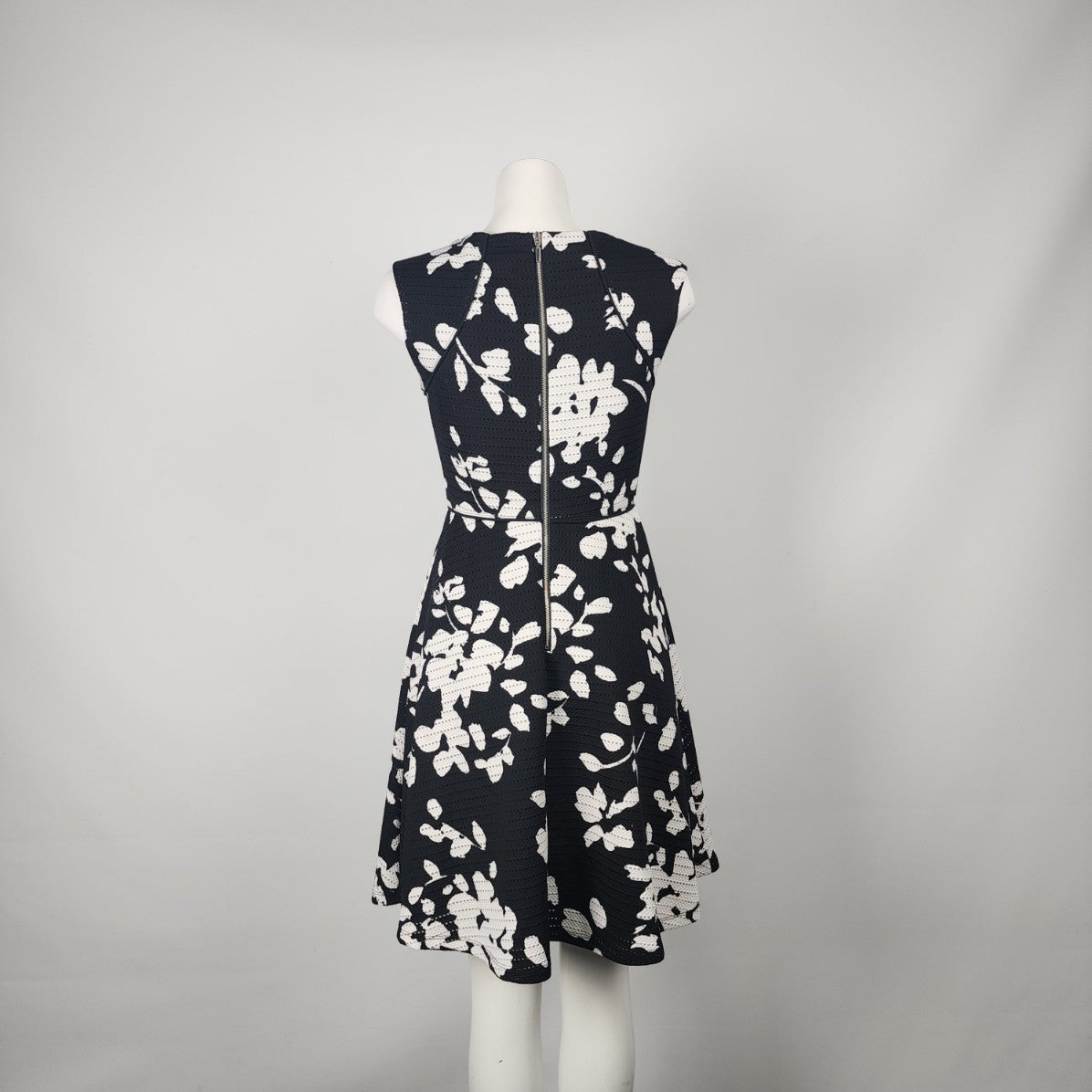 Ricki's Black Floral Fit & Flare Dress Size 4