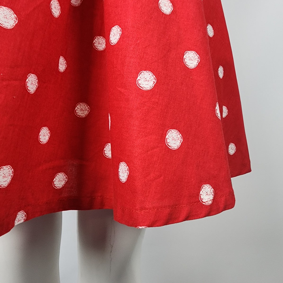 Disney Parks Red Minnie Mouse Polka Dot Fit & Flare Dress Size S