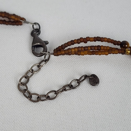 SILPADA Tigers Eye Bronze Pearl Sterling Silver Necklace