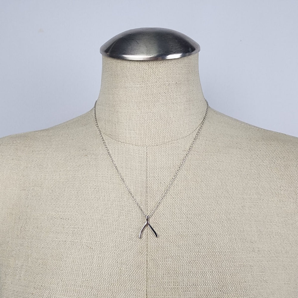 Sterling Forever Wishbone Pendant