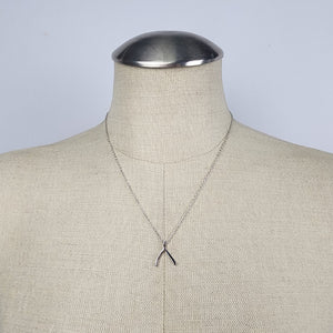 Sterling Forever Wishbone Pendant