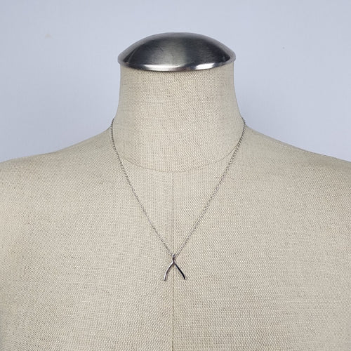 Sterling Forever Wishbone Pendant