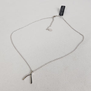 Sterling Forever Wishbone Pendant