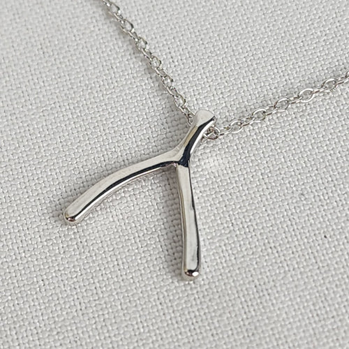 Sterling Forever Wishbone Pendant