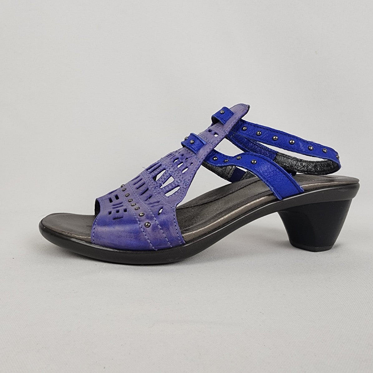 NAOT Purple Leather Sling Back Sandals Size 8.5