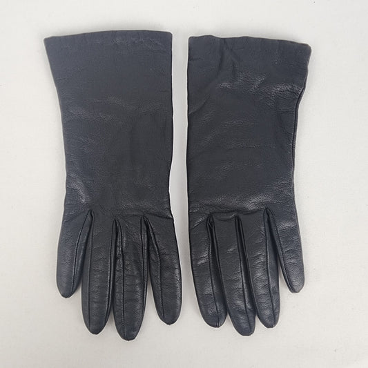 Black Leather Gloves