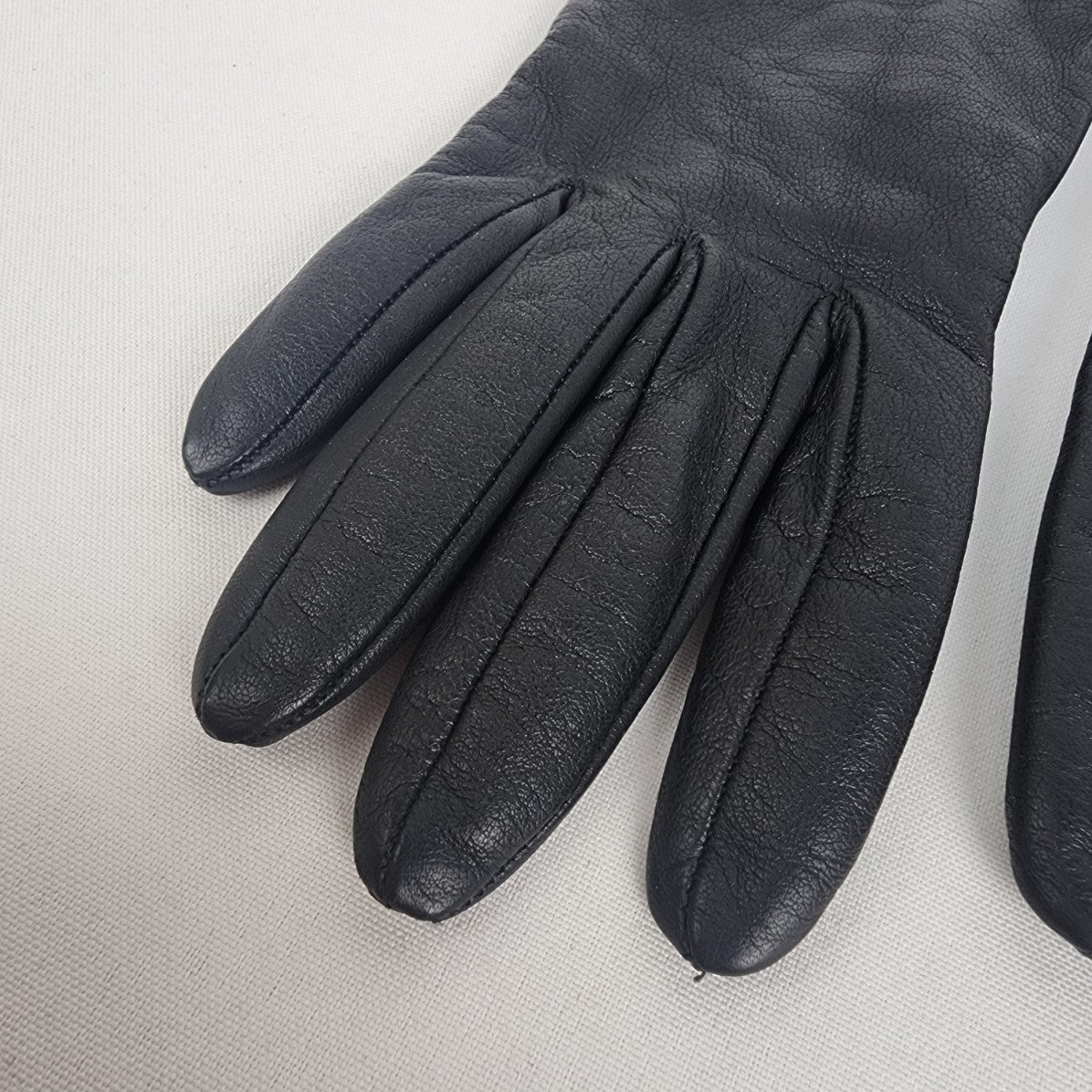 Black Leather Gloves