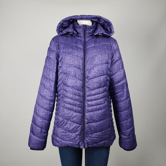 Xersion Purple Puffer Jacket Size L