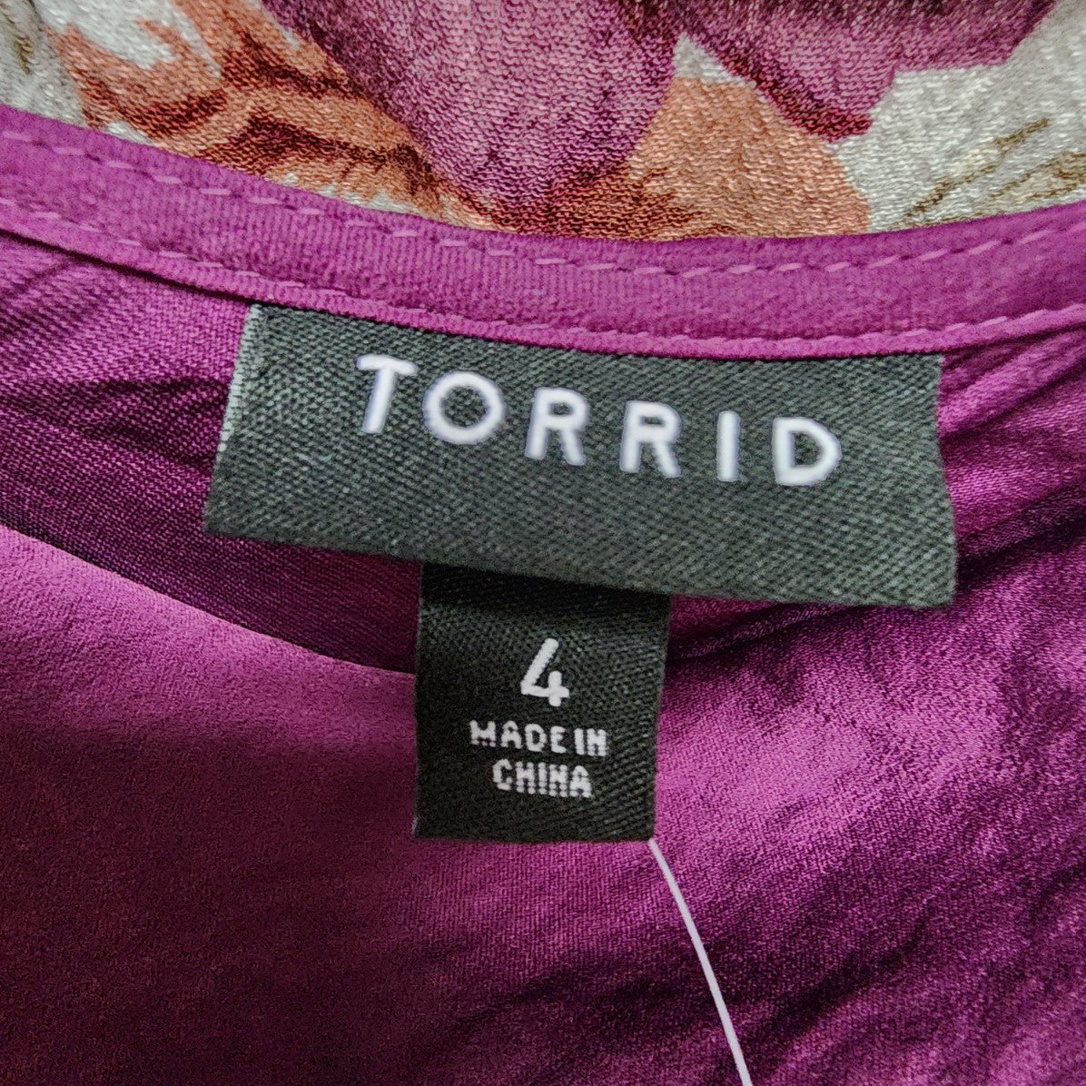 Torrid Purple Silky Camisole Blouse Size 4XL