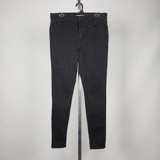 Levi's 720 High Rise Super Skinny Black Denim Jeans Size 32/30