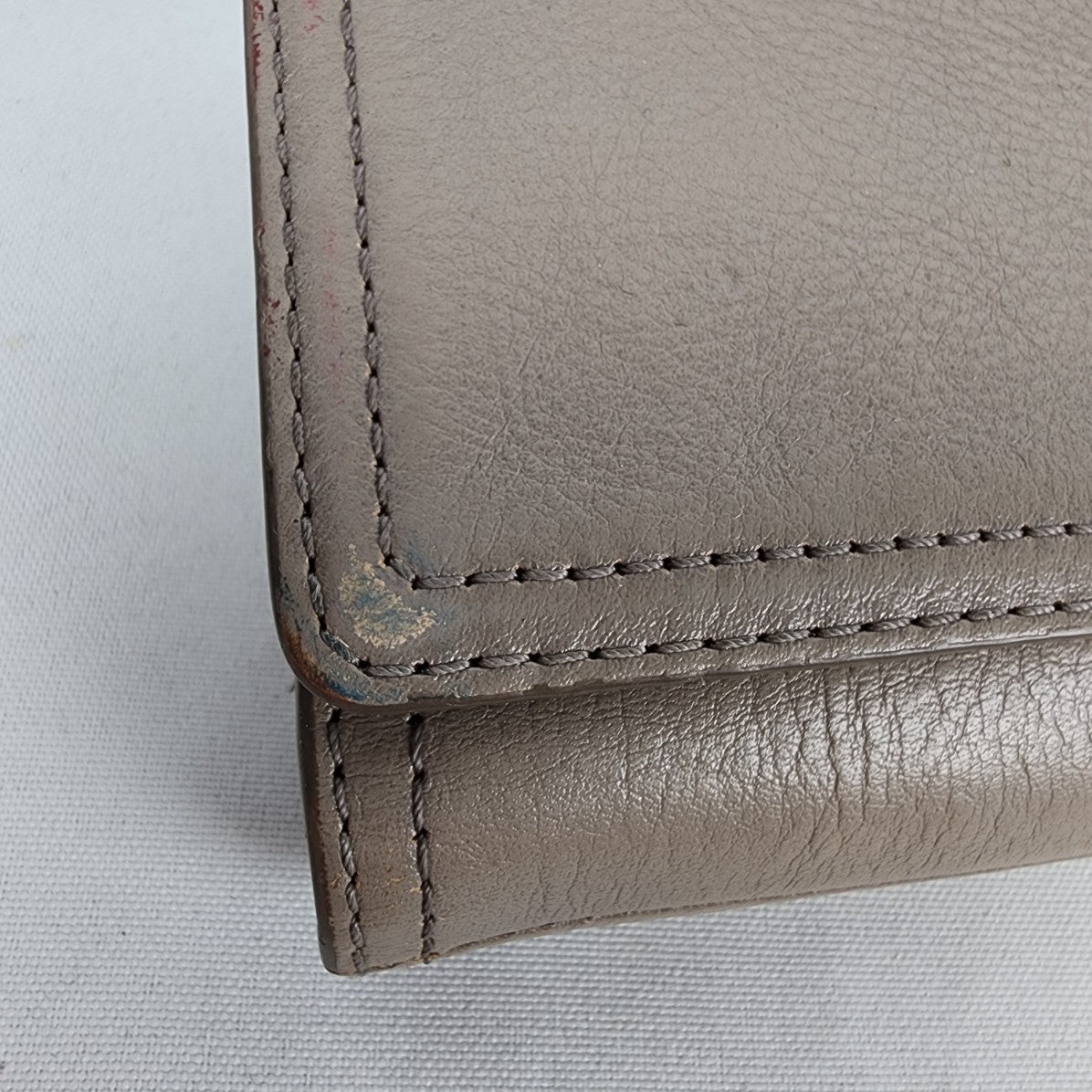 Fossil Taupe Leather Wallet