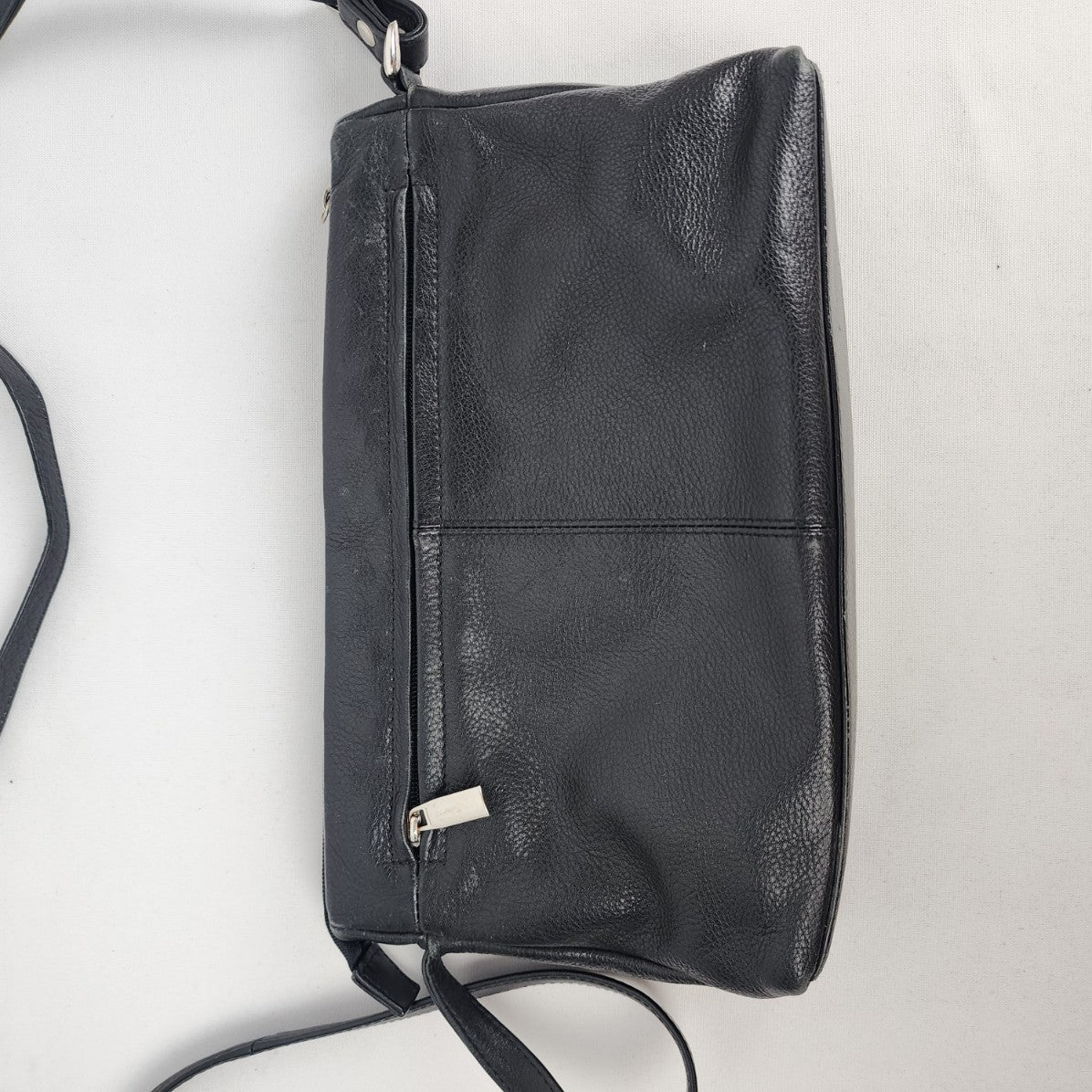 JBS Black Leather Crossbody Purse