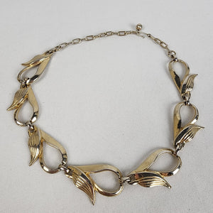 Vintage Gold Tone Collar Necklace
