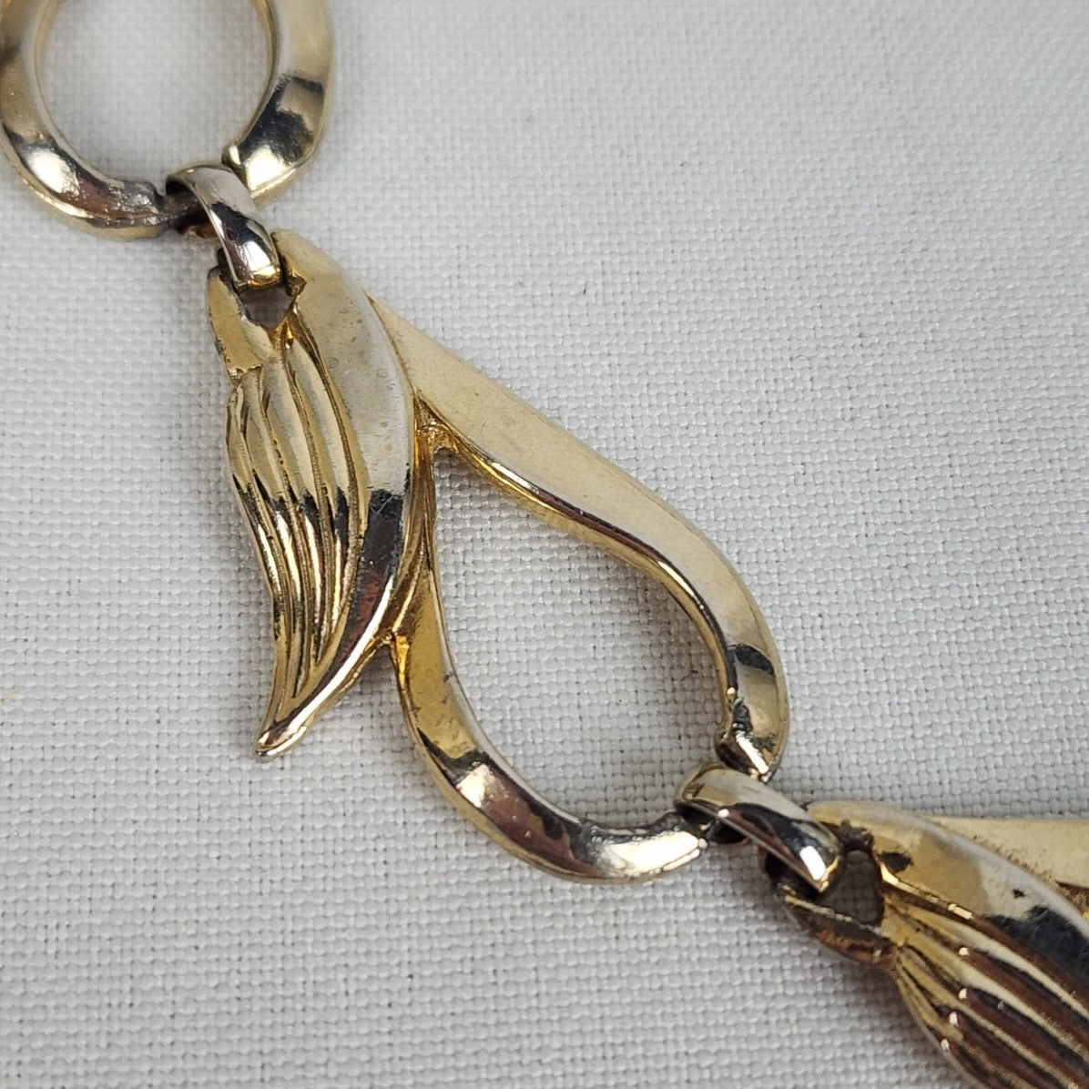 Vintage Gold Tone Collar Necklace