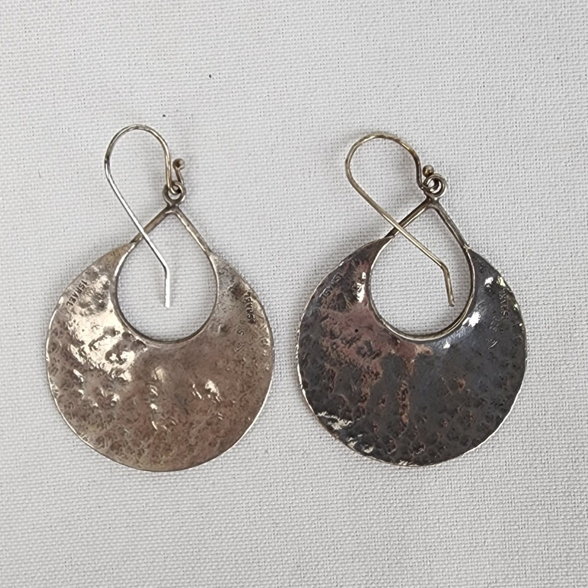 Silpada Sterling Silver Hammered Half Moon Earrings