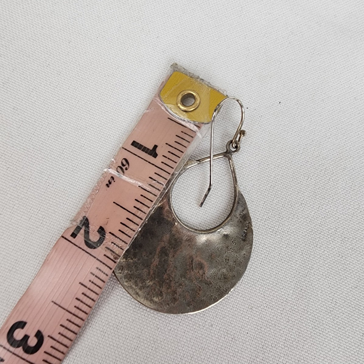 Silpada Sterling Silver Hammered Half Moon Earrings