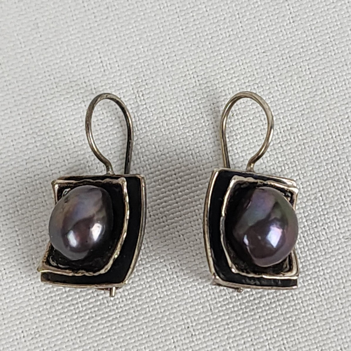 Silpada Sterling Silver Fresh Water Gray Pearl Earrings