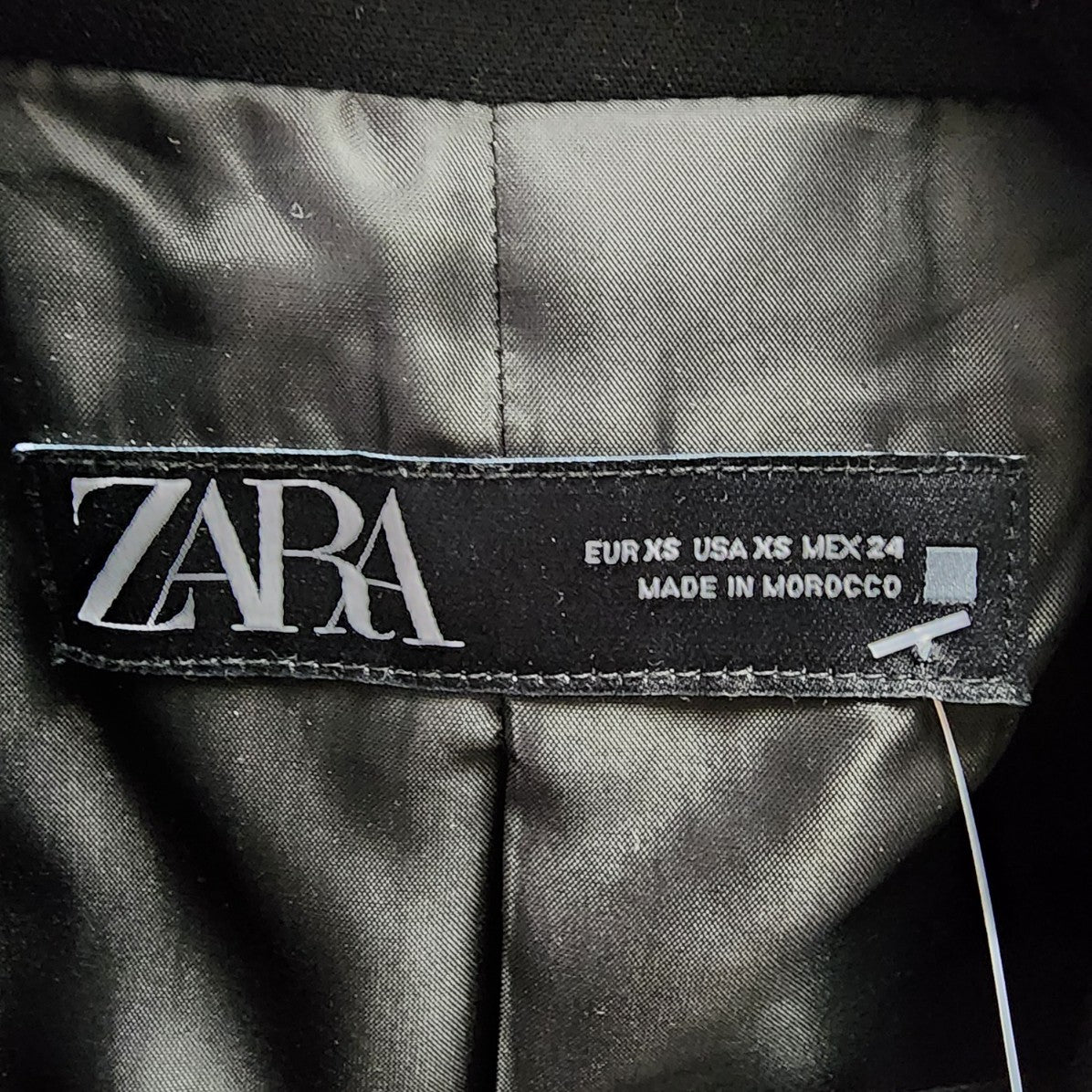 Zara Black Double Breasted Blazer Size XS