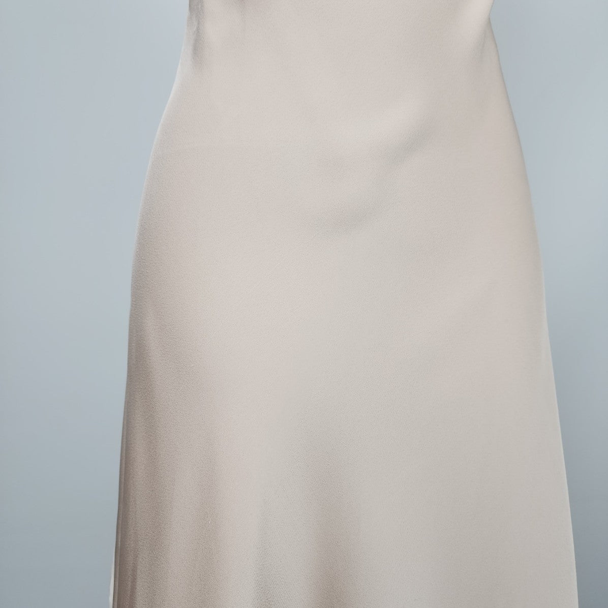 Nude Silky Cowl Neck Slip Dress Size M