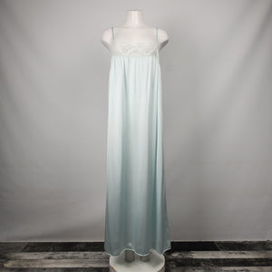 Vintage Van Raalte Blue Lingerie Slip Dress Size M