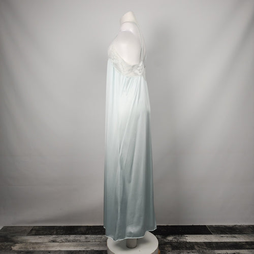 Vintage Van Raalte Blue Lingerie Slip Dress Size M