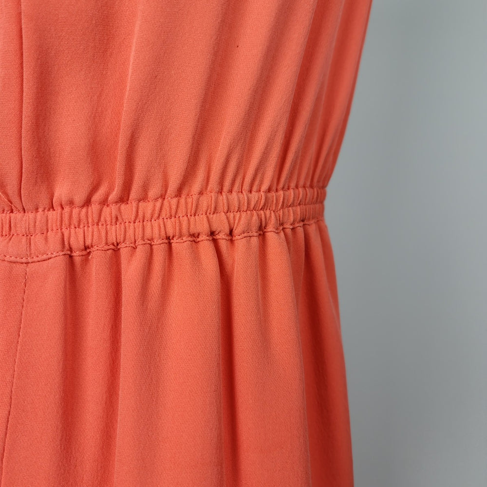 Babaton Aritzia Coral Silk Mini Dress Size XXS