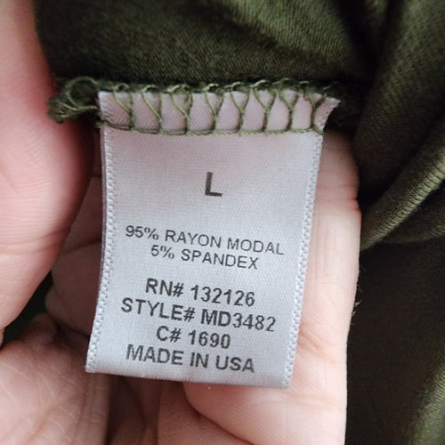 Jackson Rowe Green Jersey Onesie Cropped Jumpsuit Size L