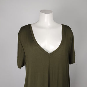 Jackson Rowe Green Jersey Onesie Cropped Jumpsuit Size L