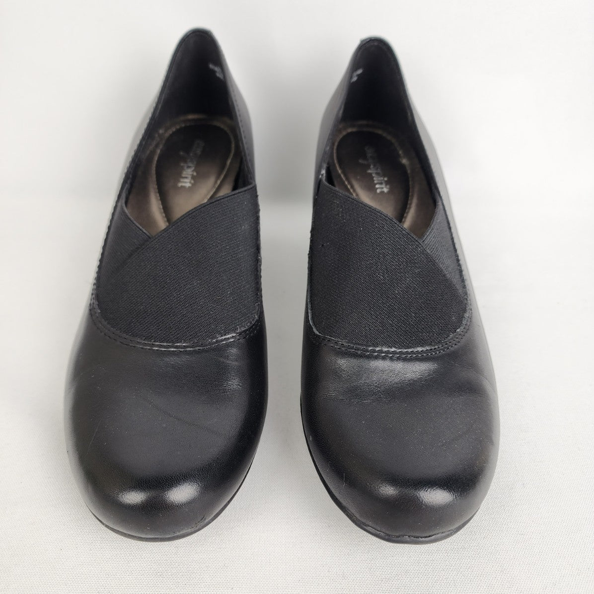 Easy Spirit Black Leather Heeled Shoes Size 7.5