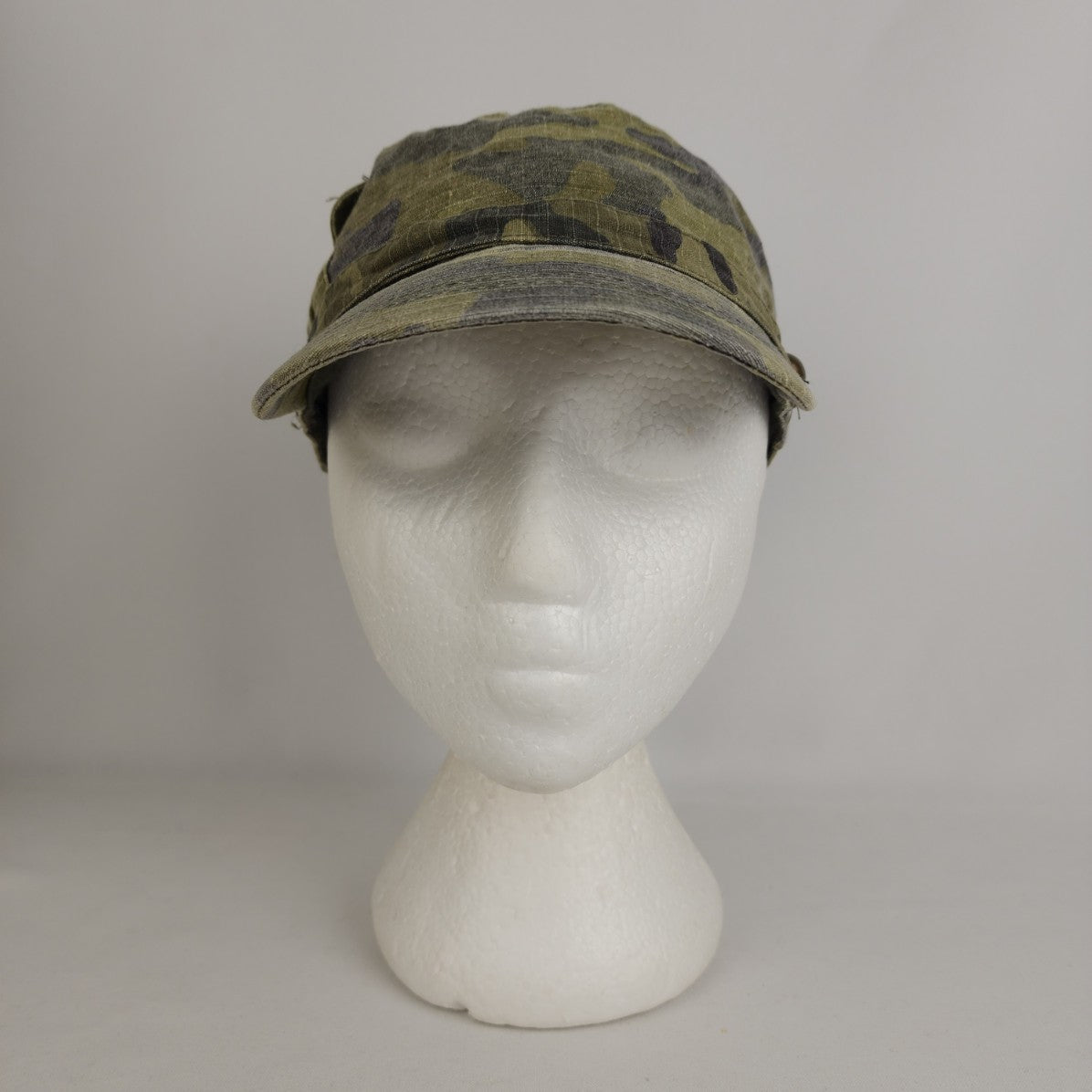 Green Camo Cotton Cabbie Hat