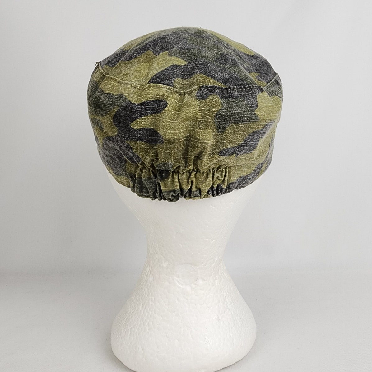 Green Camo Cotton Cabbie Hat