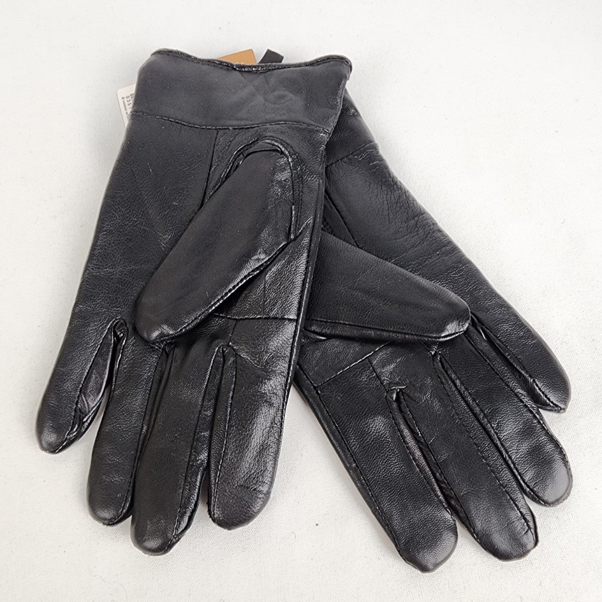 Tru Fit Black Leather Gloves